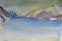 1015 , Achensee, Aquarell, 75,5 x 56,5 cm