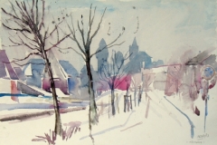 806, Nürnberg, 1987, Aquarell, 56,5 x 38,5 cm