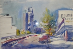 830, Berlin, Aquarell, 1986, 56,5x39 cm