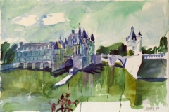 610, Frankreich, 1989, Aquarell, 56 x 38 cm