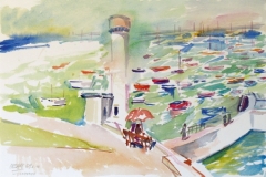 617,  Lomener, 1969, Aquarell, 56 x 38 cm