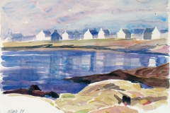 632, Bei Lomener, 1989, Aquarell, 50 x 36 cm