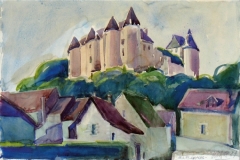 637, Luynes, 1989, Aquarell, 56 x 38 cm