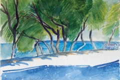 2013, Drios, Paros, 1997, Aquarell, 51 x 36 cm