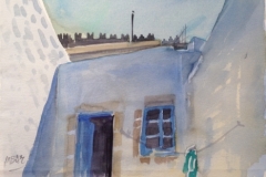 2015, Griechenland, 1994, Aquarell, 28x38 cm