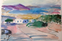 2036, Griechenland, 1986, Aquarell, 44x62 cm