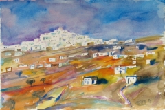 2103, Lemfkes, Paros, 1985, Aquarell, 57 x 39 cm