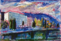 701, Opatija, 1985, Aquarell, 56 x 38 cm