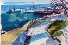 704, Opatija, 1985, Aquarell, 38 x 28 cm