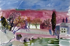 714, Opatija, 1985, Aquarell, 38 x 28 cm