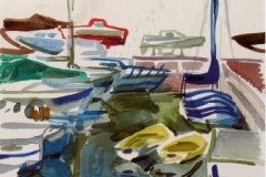 723, Opatija, 1985, Aquarell, 23 x 28,5 cm