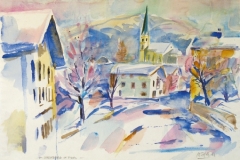 1159, Kirchberg, 1985, Aquarell, 57 x 39 cm