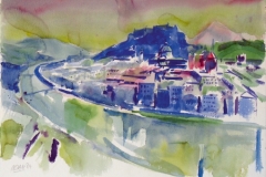 561, Salzburg, 1984, Aquarell, 56,5 x 42 cm