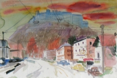 637, Salzburg, 1984, Aquarell, 57 x 38,5 cm