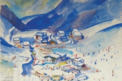 723, Zauchensee, 1979, Aquarell, 57 x 39,5 cm