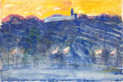 8260, Das Spielcasino Salzburg, Aquarell, 38,5x56,5 cm