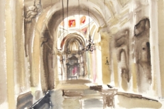 8269, Salzburger Dom, Aquarell, 1983, 38,5x57