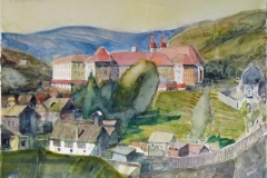 503,  St. Lamprecht, 1985, Aquarell, 51 x 39 cm