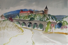 567, Maria Trost, 1982, Aquarell, 75,5 x 56,5 cm