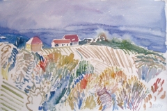 774, Südsteiermark, Aquarell, 56 x 38 cm