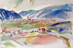 788, Arnfels, 1980, Aquarell, 56,5 x 39 cm