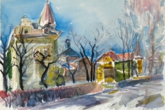 794, Graz, 1984, Aquarell, 57 x 40 cm