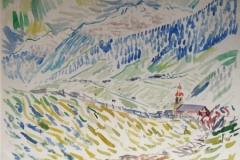 1025, Neusitft, Stubaital, 1979, Aquarell, 78 x 57 cm