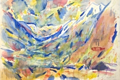 9114, Stubaital, Aquarell, 1979, 57x77 cm