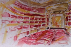 6103, Staatsoper, 1984, Aquarell, 57 x 39 cm