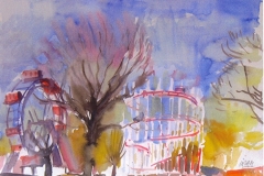 6159, Prater, 1980, Aquarell, 57,5 x 37,5 cm