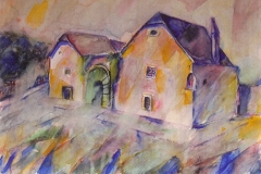 6189, Beethovenhaus, 1983, Aquarell, 78 x 57 cm