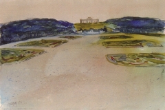 6229, Schönbrunn, Gloriette, 1984, Aquarell, 56,5 x 38,5 cm