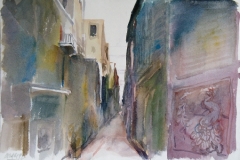 2046, Lettoiano, 1992, Aquarell, 48 x 33 cm