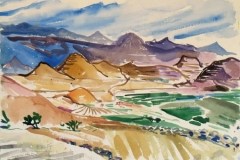 9104, Teneriffa, 1985, Aquarell, 56 x 38,5 cm