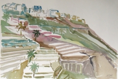 9116, Teneriffa, 1988, Aquarell, 56 x 39 cm