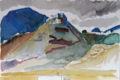 9165, bei Arona, 1988, Aquarell, 45 x 32 cm