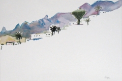 9178, Teneriffa, 1988, Aquarell, 56 x 38 cm